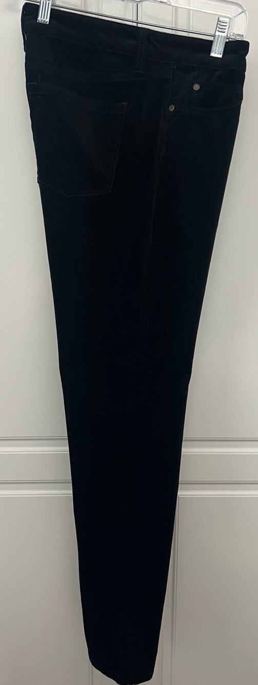 Talbots Black Corduroy High Rise Straight Leg Pants Size 8P